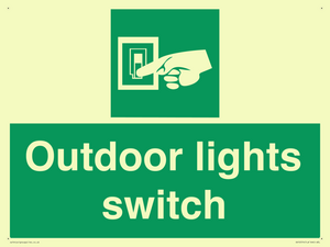 Outdoor lights switch